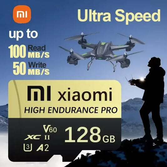 A high-speed memory card for drones to record 4K videos.