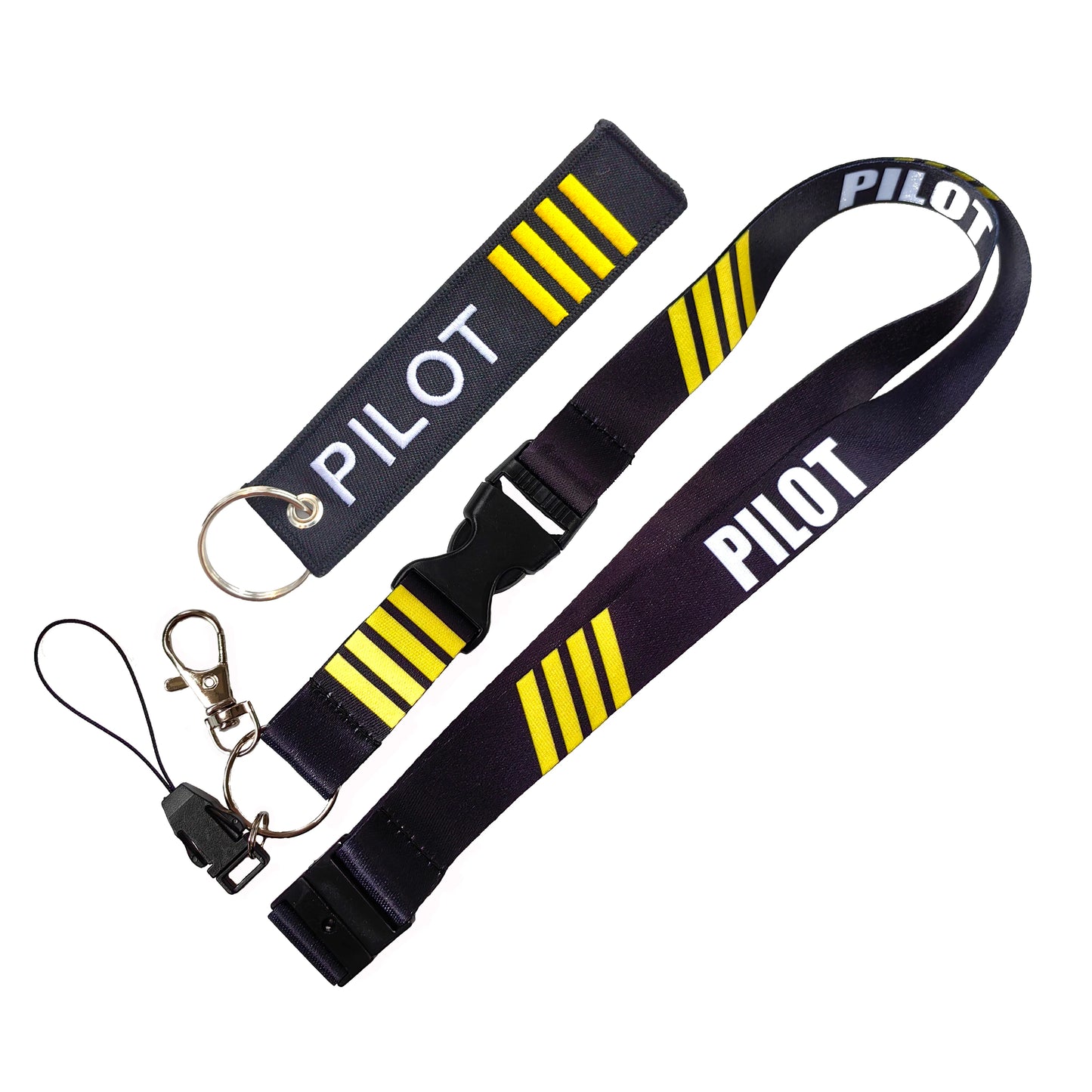 The keychain lanyard with pilot markers.