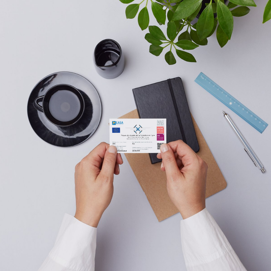 The Drone Pilot ID card.