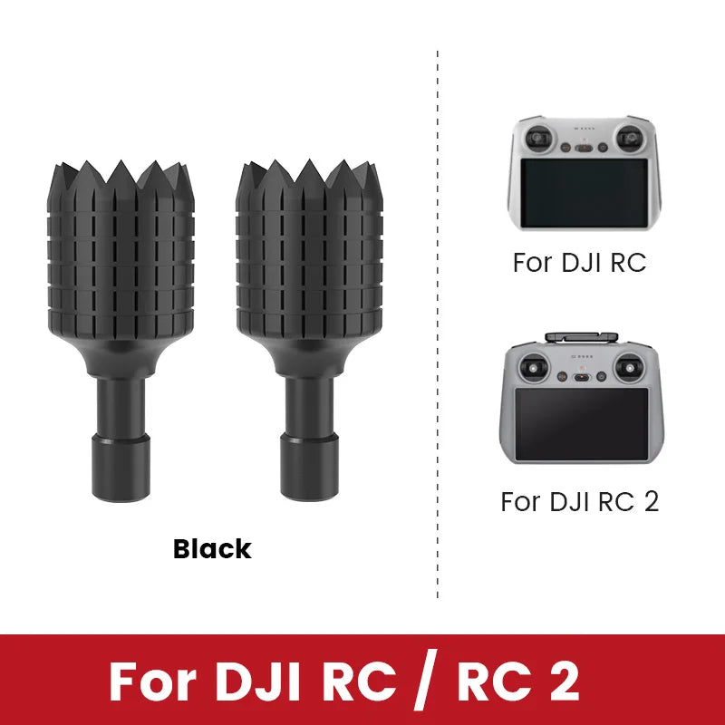 Detachable controller thumbsticks in black variant for DJI RC and RC 2.